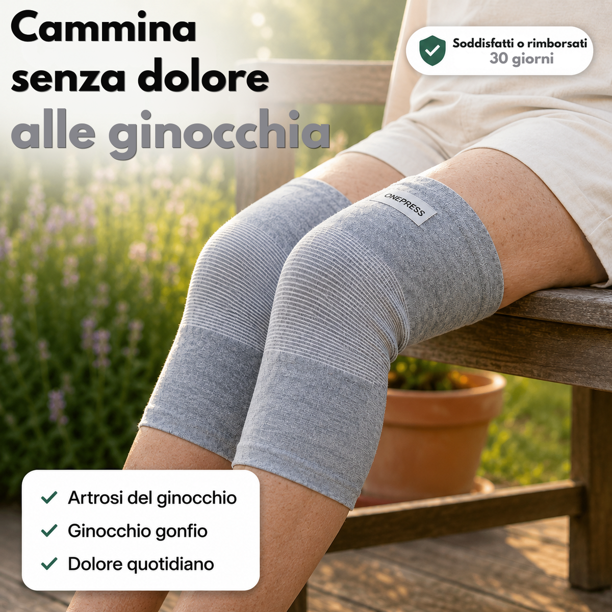 Ginocchiera in bambù OnePress™